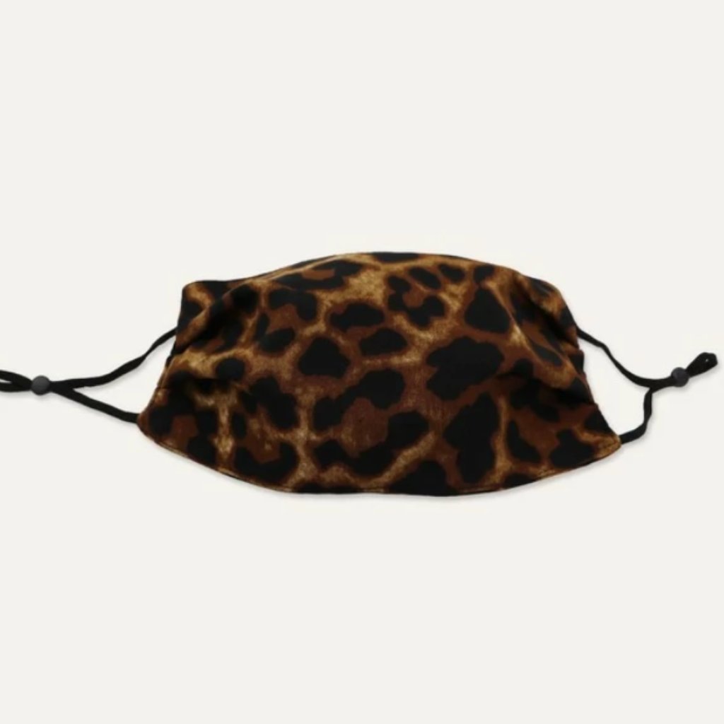 Cheetah Leopard Print Cotton Face Mask One Size
